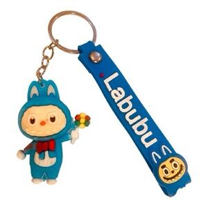 Blue Labubu Keychain for Kids & Adults